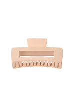 Afbeelding in Gallery-weergave laden, Hair clip rectangle - cream Plastic