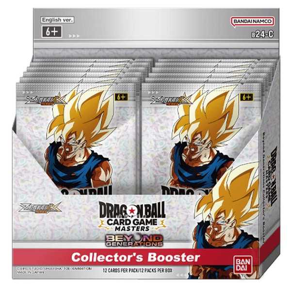 Dragon Ball Super Card Game - Masters Zenkai Series Ex Set 07 Beyond Generations B24-C Collector’s Booster Display (12 Packs) - En