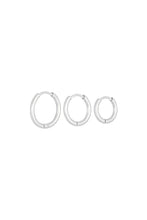 Afbeelding in Gallery-weergave laden, Earrings Set Little Hoops Silver Color Stainless Steel
