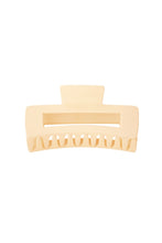 Afbeelding in Gallery-weergave laden, Hair clip rectangle - cream Plastic
