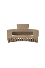 Afbeelding in Gallery-weergave laden, Hair clip rectangle - cream Plastic
