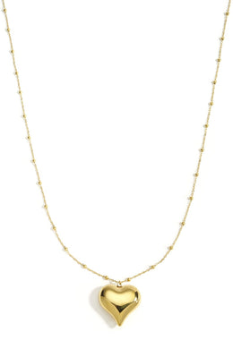 Stainless Steel Long Necklaces Heart Casual Daily Simple Series Women's jewelry