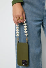 Afbeelding in Gallery-weergave laden, Trendy phone cord with pearled hearts
